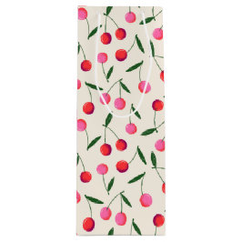 Retro Berry Cherry Rosa och Red Birthday Gift Bag