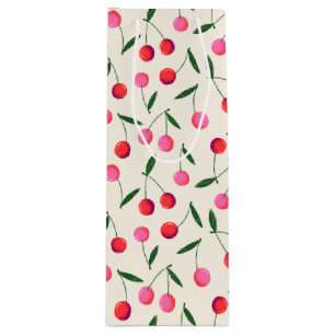 Retro Berry Cherry Rosa och Red Birthday Gift Bag