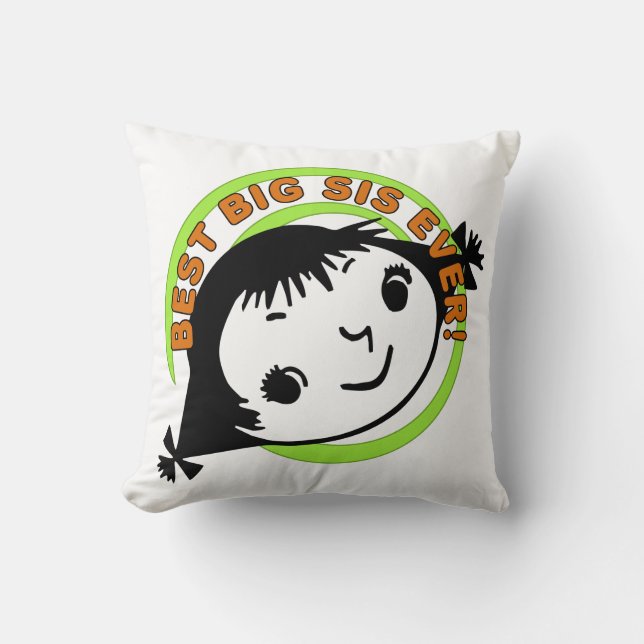 Retro Best Big Syrran någonsin Kudde (Framsida)