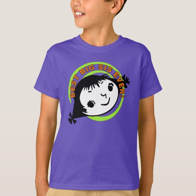 Retro Best Big Syrran någonsin T Shirt (Framsida)