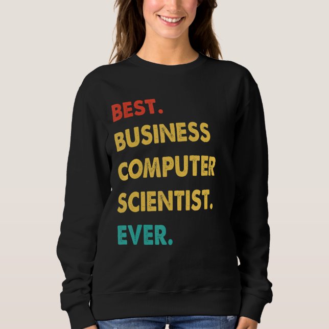 Retro Best Business Computer Scientist någonsin T Shirt (Framsida)