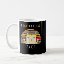 Retro Best Cat Pappa, Cat Lover Lover samt Cat-pap Kaffemugg