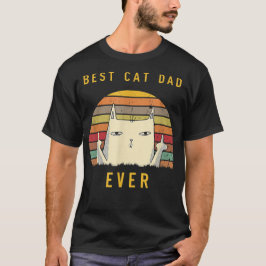 Retro Best Cat Pappa, Cat Lover Lover samt Cat-pap T Shirt