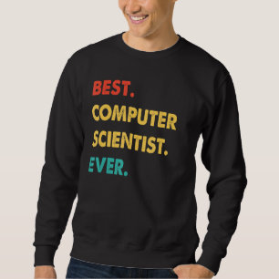 Retro Best Computer Scientist någonsin Lång Ärmad Tröja