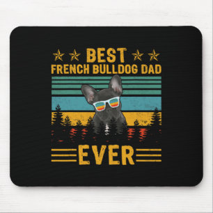 Retro Best Fransk Bulldog Pappa Alle Hund Pappor D Musmatta