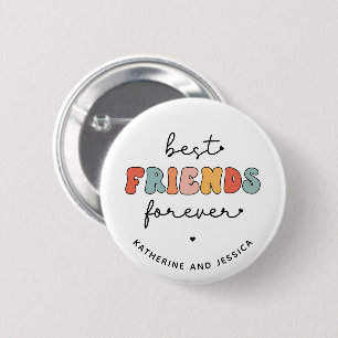 Retro Best Friends Forever Besöksgåvor Knapp