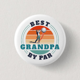 Retro Best Grandpa by Par Anpassningsbar Fars dag Knapp