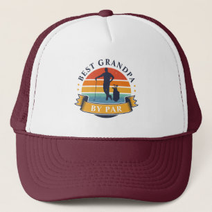 Retro Best Grandpa by Par Anpassningsbar Golfer Keps