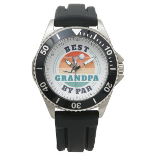 Retro Best Grandpa by Par Grandfather Birthday Armbandsur