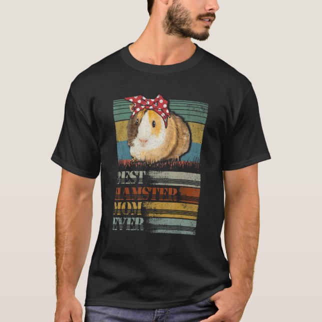 Retro Best Hamster Mom Ever Animals Hamster T Shirt (Framsida)