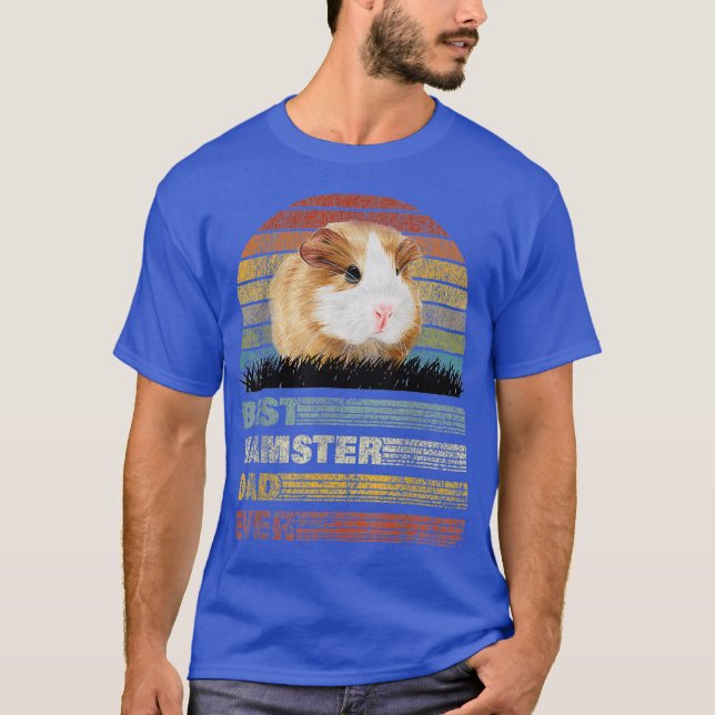 Retro Best Hamster Pappa någonsin Animals Älskare T Shirt (Framsida)
