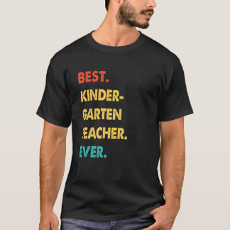 Retro Best Kindergarten Teacher nånsin T Shirt