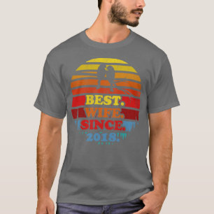 Retro Best Maka sedan 2018 Sunset Bröllop Annivers T Shirt