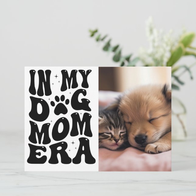 Retro Best Mamma Card - födelsedag eller Mor dag Kort (Stående Fram)