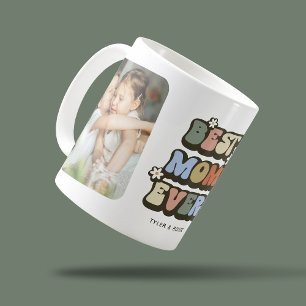 Retro Best Mamma någonsin 2-foto Kaffemugg