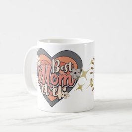 Retro Best Mamma, någonsin vackra Kids Namn Dedica Kaffemugg