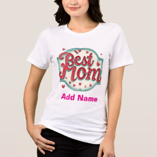 Retro Best Mom Sign - Vintage Style Gift for Her T Shirt