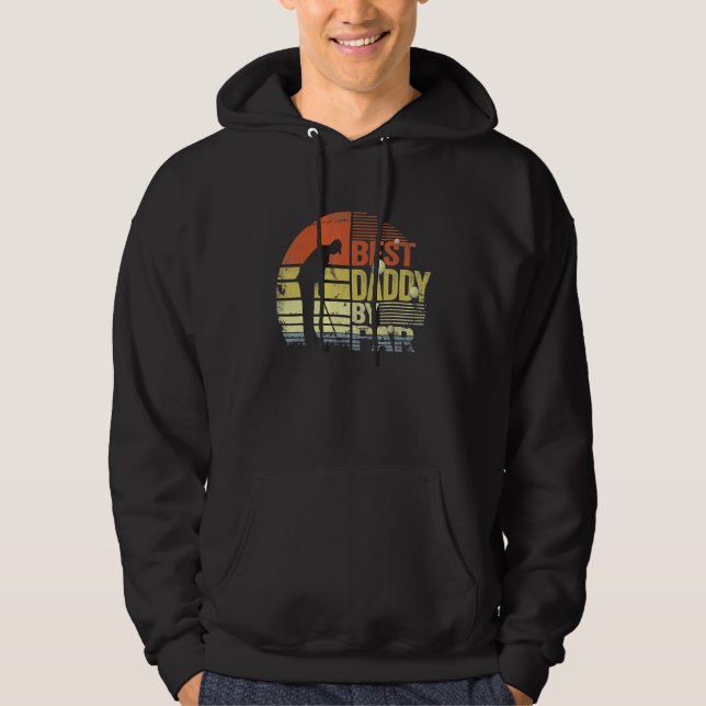 Retro Best Pappa by Par Golf Player Pappa Far Hoodie (Framsida)