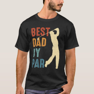 Retro Best Pappa efter Par Golf Älskare För manar T Shirt