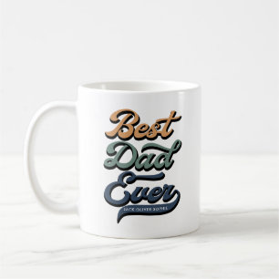 Retro Best Pappa någonsin fotografera Fars dag Kid Kaffemugg
