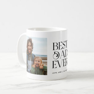 Retro Best Pappa någonsin fotokaffe Mugg