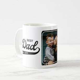 Retro Best Pappa någonsin Photo Kaffemugg
