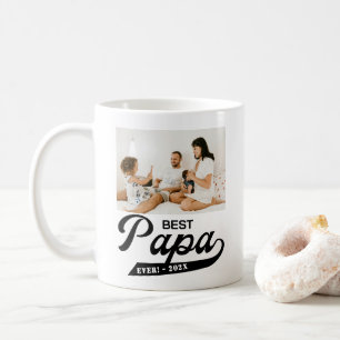 Retro Best Pappa någonsin Photo Kaffemugg