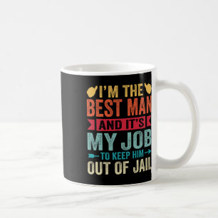Retro Bestman Bröllop Trosspojkar Roligt Bröllop S Kaffemugg