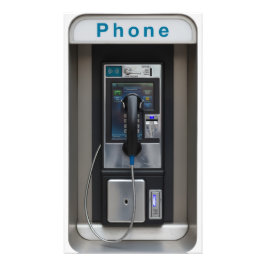 Retro-betaltelefondesign, Vintagens telefonautomat Fototryck