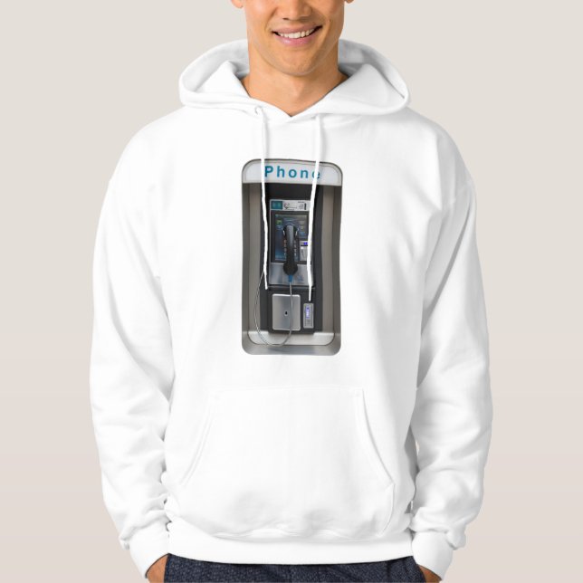 Retro-betaltelefondesign, Vintagens telefonautomat Hoodie (Framsida)
