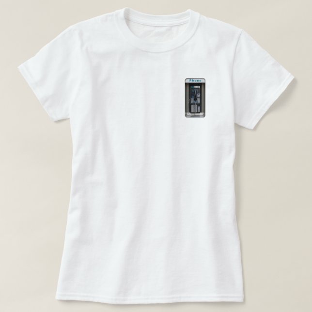 Retro-betaltelefondesign, Vintagens telefonautomat T Shirt (Design framsida)