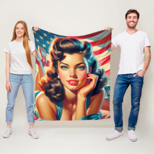 Retro Bevackra American Girl Fleecefilt
