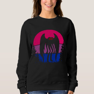 Retro Bi Mothman Bisexual Pride Point trevligt Grå T Shirt