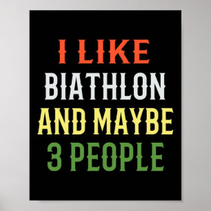 Retro Biathlon-design är som skidon och kanske 3 Poster