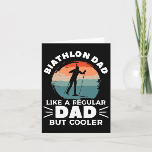 Retro Biathlon Pappa Liksom En Vanlig Pappa Men Co Kort