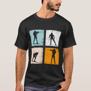 Retro Biathlon Wintersport Fläkt Manar Women Kids T Shirt