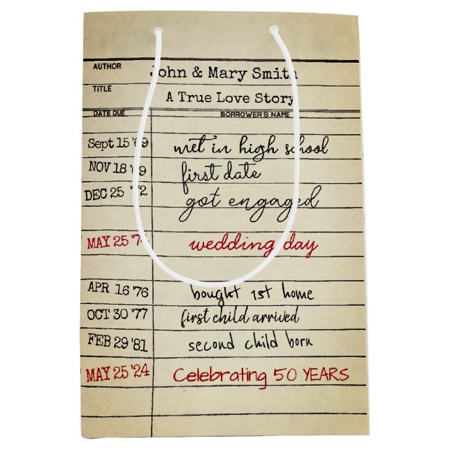 Retro Bibliotek-kort 50-årsdag (Framsidan)