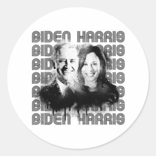 Retro Biden Harris Pride Runt Klistermärke
