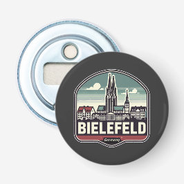 Retro Bielefeld Skyline  Flasköppnare