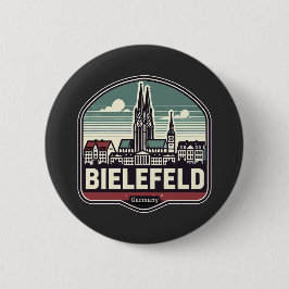 Retro Bielefeld Skyline  Knapp