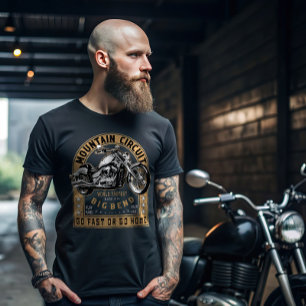 Retro Big Bend-motorcykel T Shirt