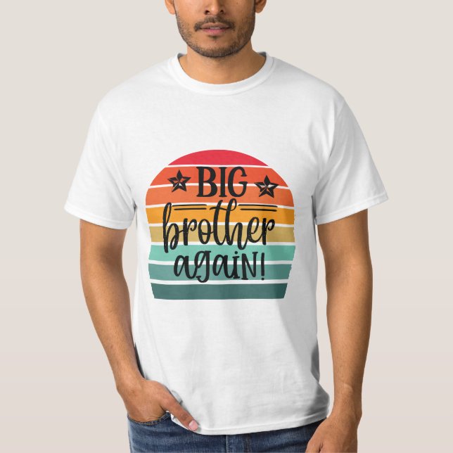 Retro Big bror igen T Shirt (Framsida)