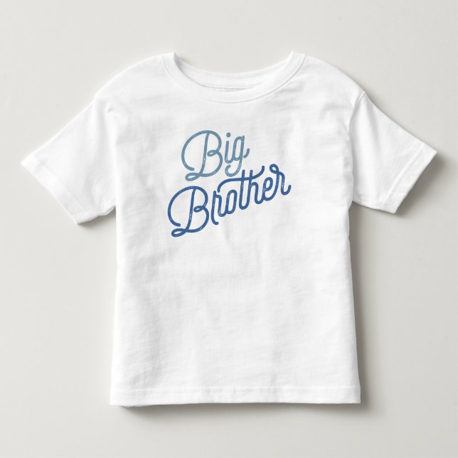 Retro Big Brother Colorful Blue T Shirt (Framsida)