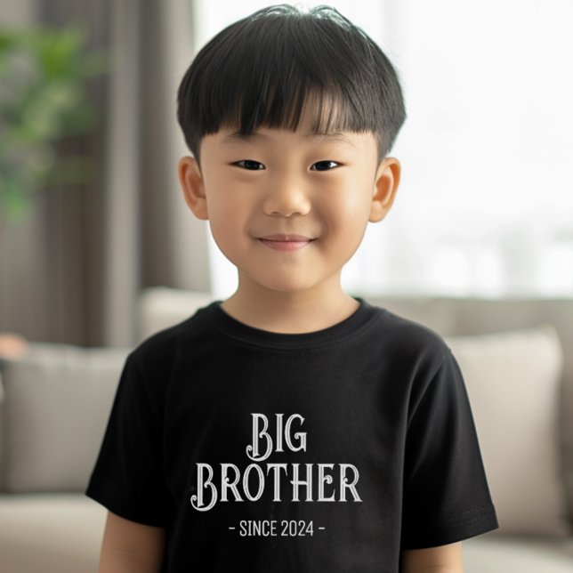 Retro Big Brother T Shirt (Big Brother Birth Pregnancy Announcement Shirt for siblings)