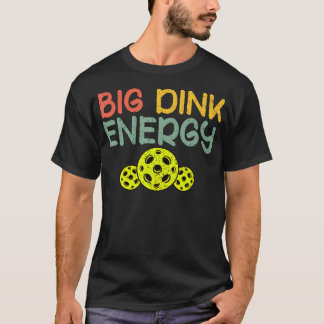 Retro Big Dink Energy Pickleball Rolig Pickle Ball T Shirt