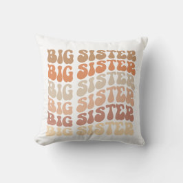 Retro Big Sister, storsystermeddelande Kudde