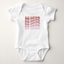Retro Big Sister, storsystermeddelande T Shirt