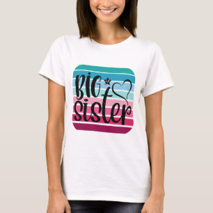 Retro Big Sister T Shirt