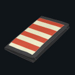 Retro Big Top Stripe Nylon Wallet<br><div class="desc">Stega högerna, folk! Stega högerna upp till fantastisk Retro Big Top Stripe Nylon Wallet. Ja, kom en kom alla! Det klassiska mönster har breda, röda och grädda rand som påminner om en stor toppcirkus tält. Den här designen paras utmärkt med StrangeLittleOnions Vintage Circus-produktlinje. Precis som cirkusen själv är detta mönster...</div>