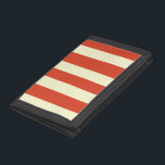 Retro Big Top Stripe Nylon Wallet<br><div class="desc">Stega högerna, folk! Stega högerna upp till fantastisk Retro Big Top Stripe Nylon Wallet. Ja, kom en kom alla! Det klassiska mönster har breda, röda och grädda rand som påminner om en stor toppcirkus tält. Den här designen paras utmärkt med StrangeLittleOnions Vintage Circus-produktlinje. Precis som cirkusen själv är detta mönster...</div>
